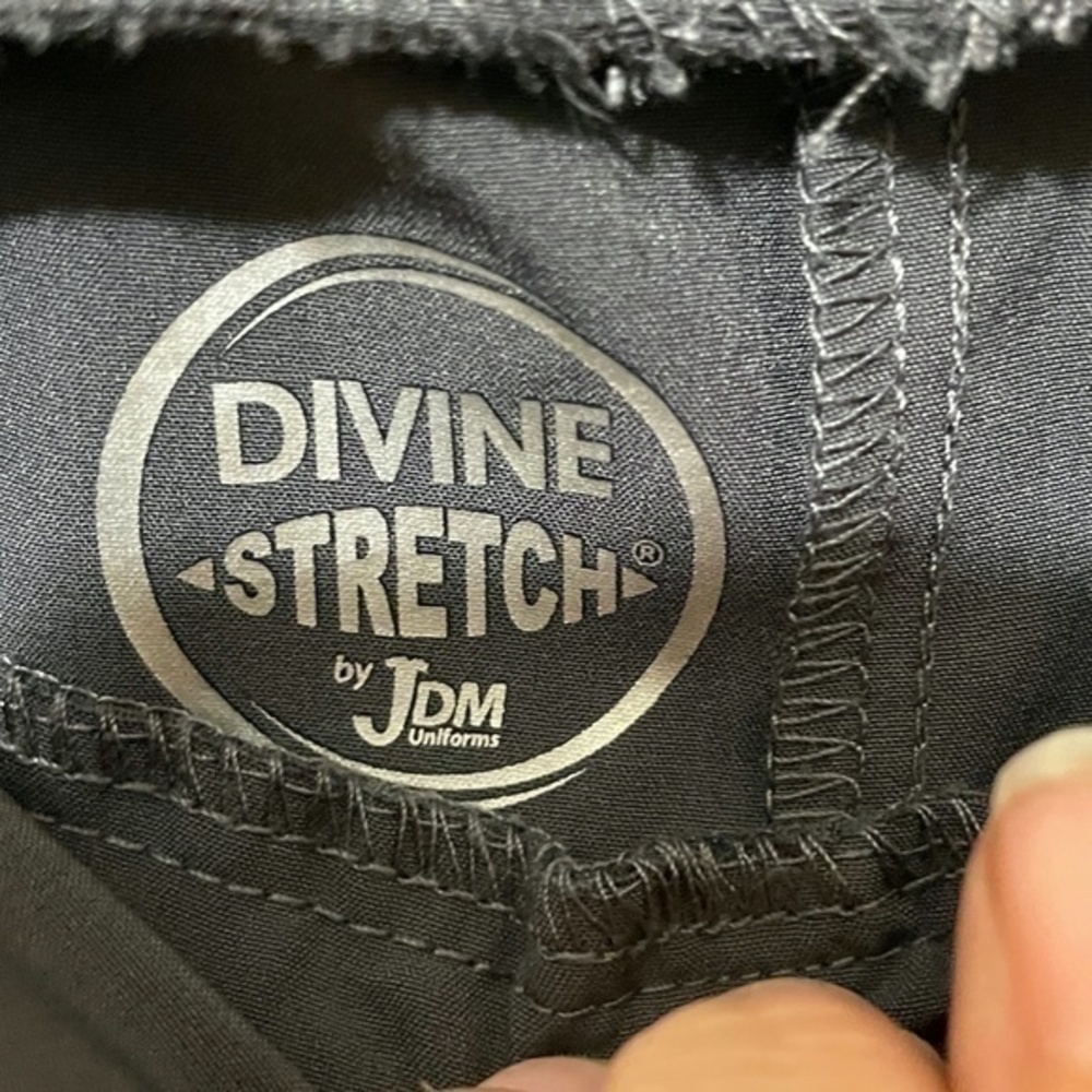 Divine Stretch by JDM Uniforms Womens Scrub Pants Grey Jogger Medical Size XXL - Picture 3 of 11